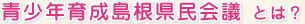 青少年育成島根県民会議とは？